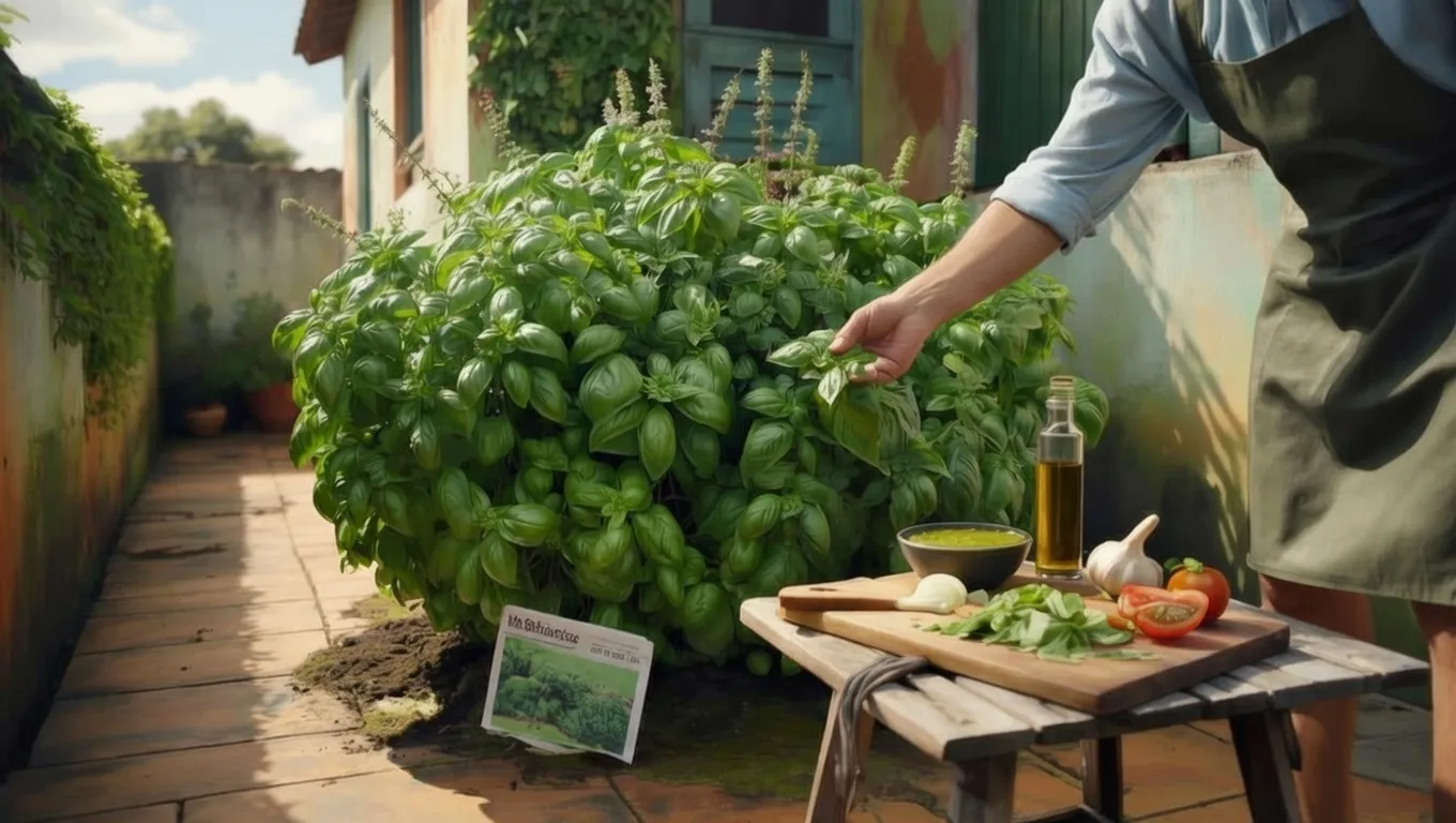 I Bought a $1 Basil Seedling—See How It Completely Took Over My Backyard